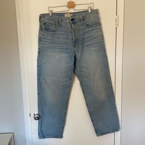 Madewell vintage straight fit light wash jeans